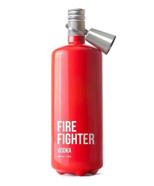 Packaging bottiglia di Vodka “Fire Fighter”